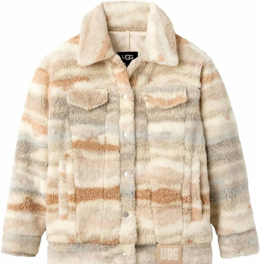 UGG Women's Frankie Uggfluff Jacket - Cozy Winter Top with Premium Fleece Lining