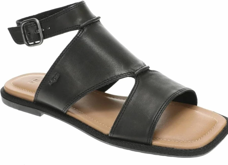 UGG Women's Delray Flat Sandal - Comfortable Casual Summer Footwear