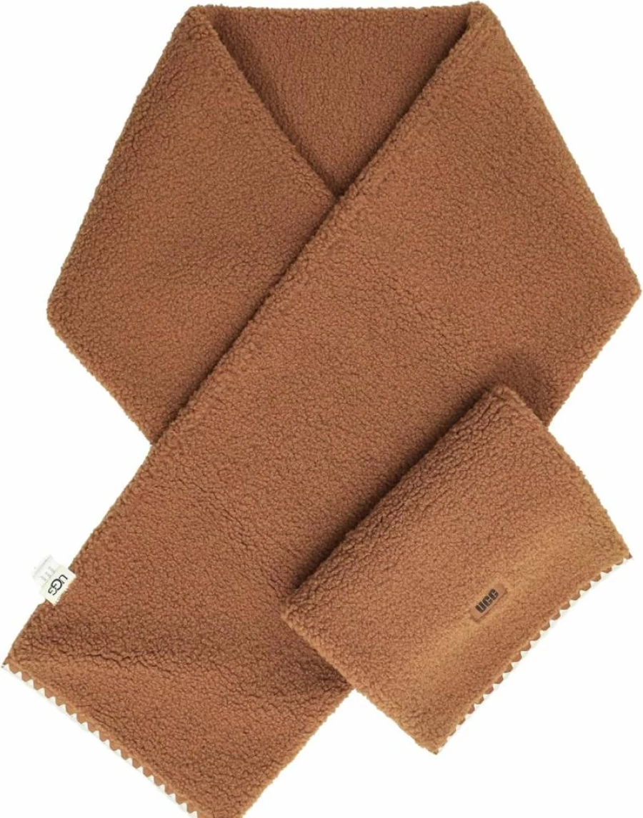 UGG Women's UGGfluff Scalloped Scarf - Soft, Warm & Stylish Winter Accessory