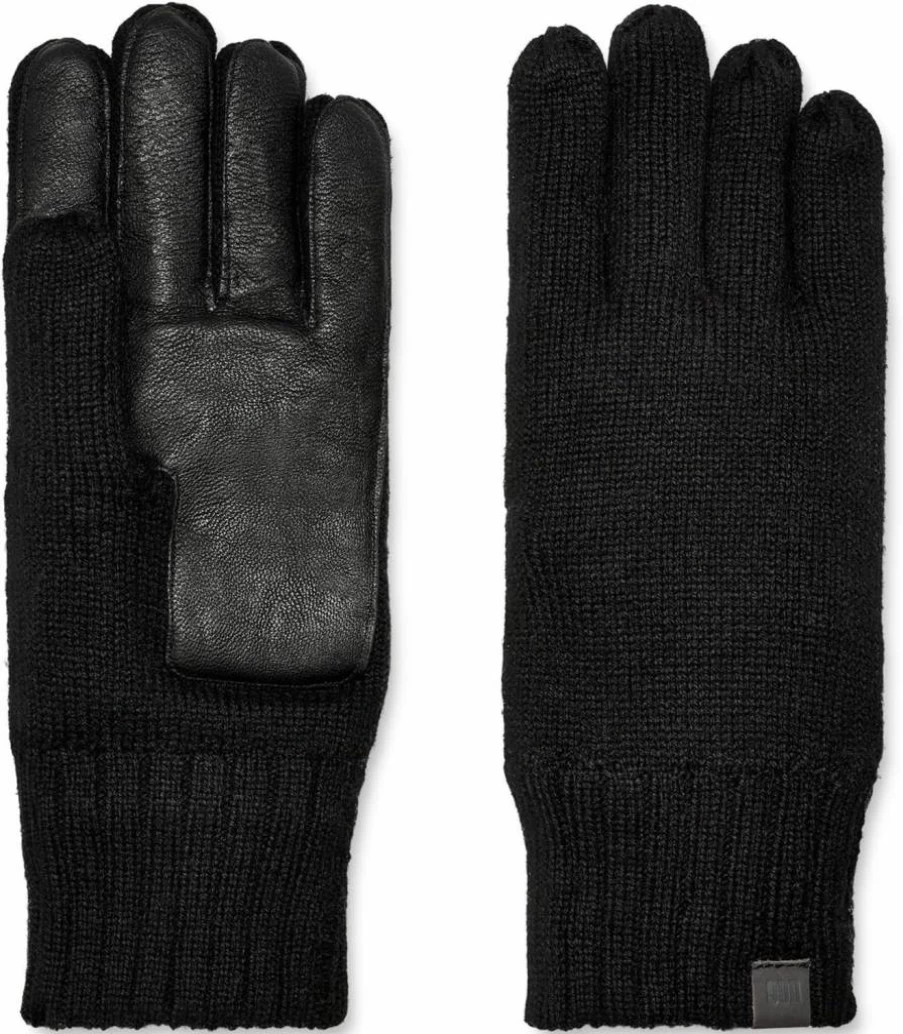 UGG Men's Knit Gloves for Winter - Warm & Comfortable Casual Handwear