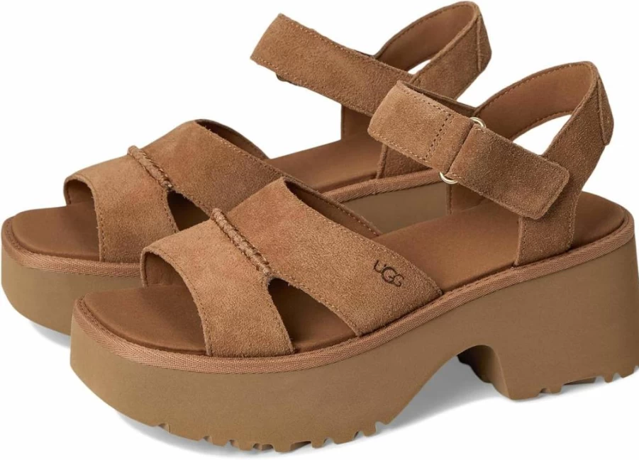 UGG Women's New Heights Ankle Strap Sandals | Comfortable Summer Footwear