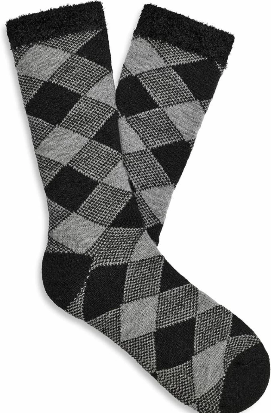 UGG Men's Grady Fleece-Lined Crew Socks for Warmth and Comfort