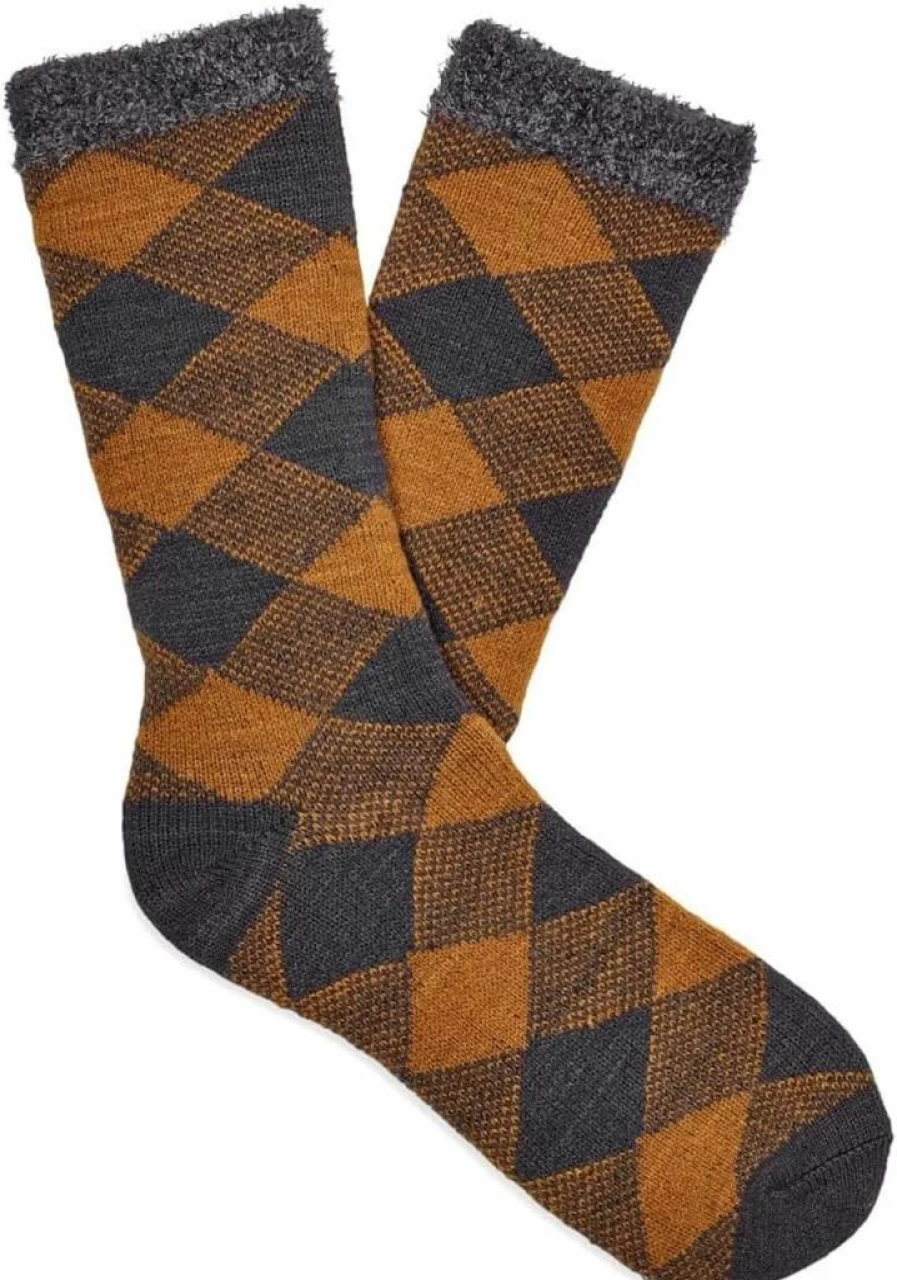 UGG Men's Grady Fleece-Lined Crew Socks for Warmth and Comfort