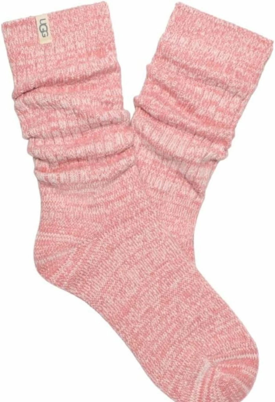 UGG Women's Rib Knit Slouchy Crew Socks 3-Pack - Soft Knit Comfort Socks for Women