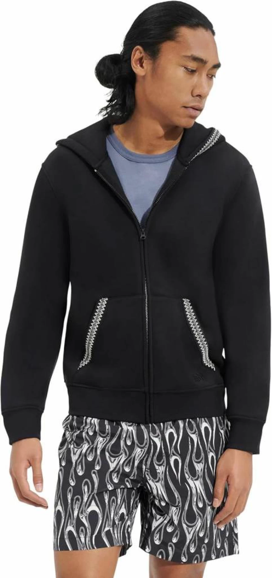 UGG Men's Tasman Full Zip Hoodie - Fleece-Lined Sweatshirt with Zipper Closure