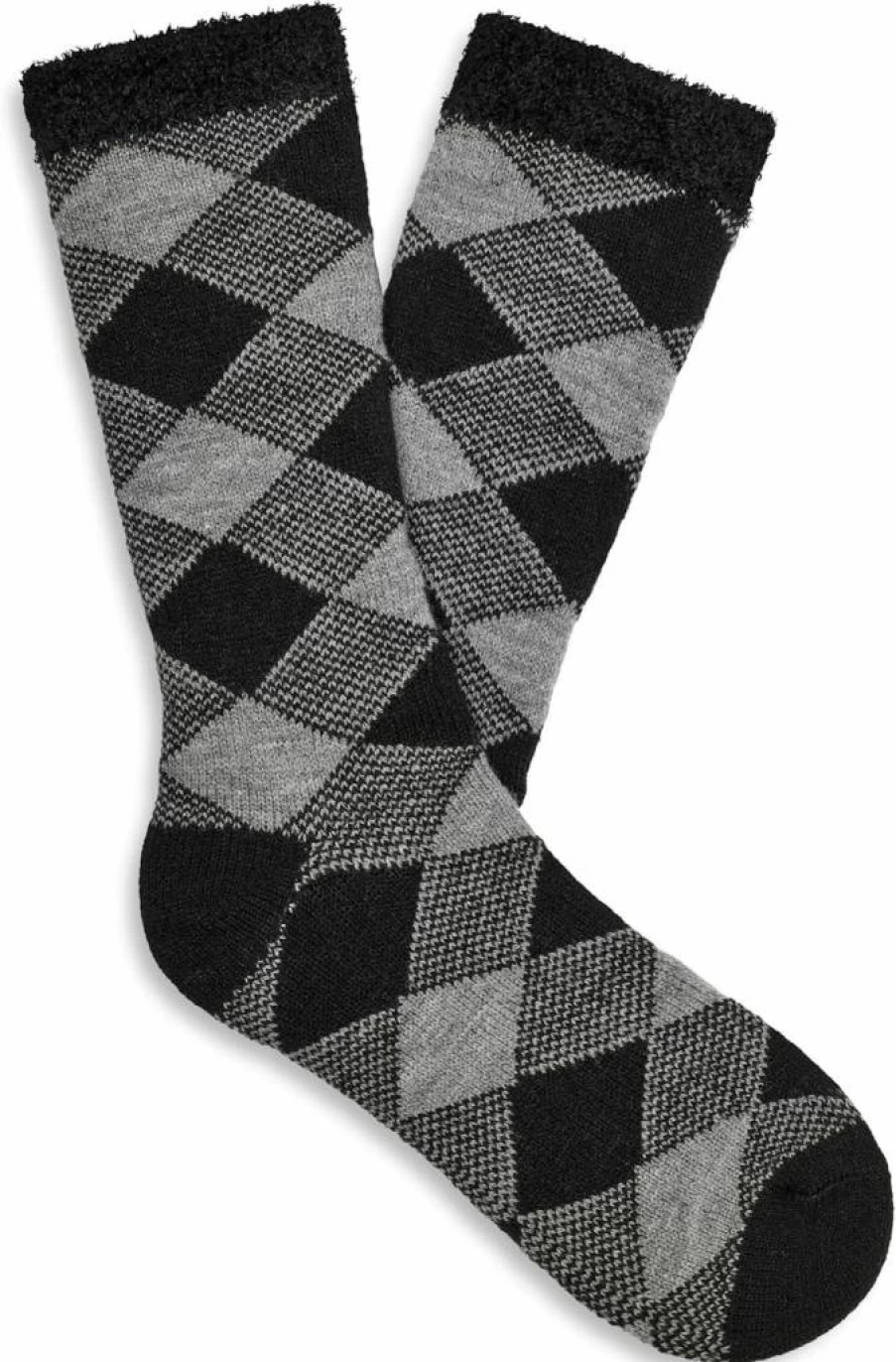 UGG Men's Grady Fleece-Lined Crew Socks for Warmth and Comfort