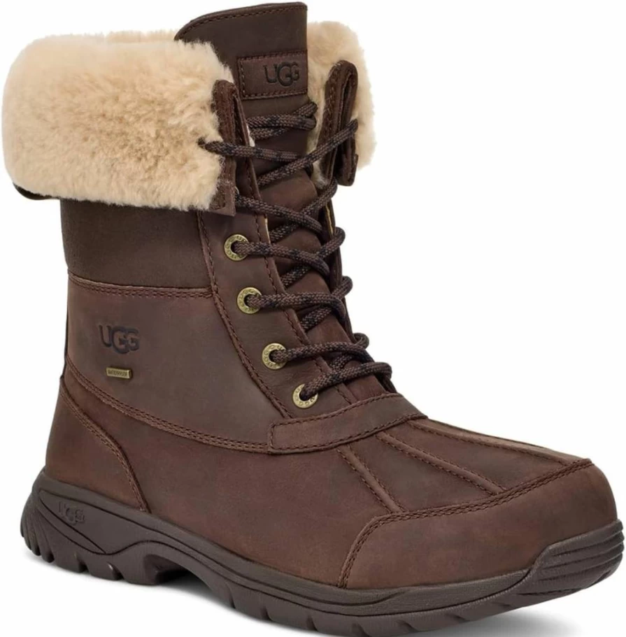 UGG Men's Butte Distressed Winter Snow Boots for Cold Weather