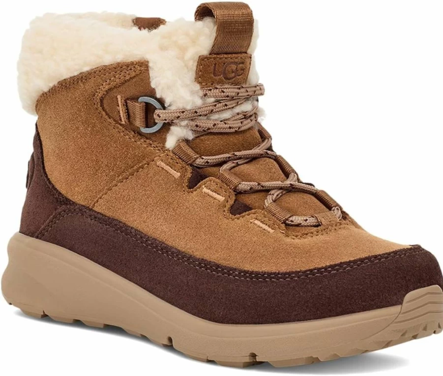 UGG Kids' K Terretrail Cozy Lace-Up Winter Snow Boots for Boys and Girls