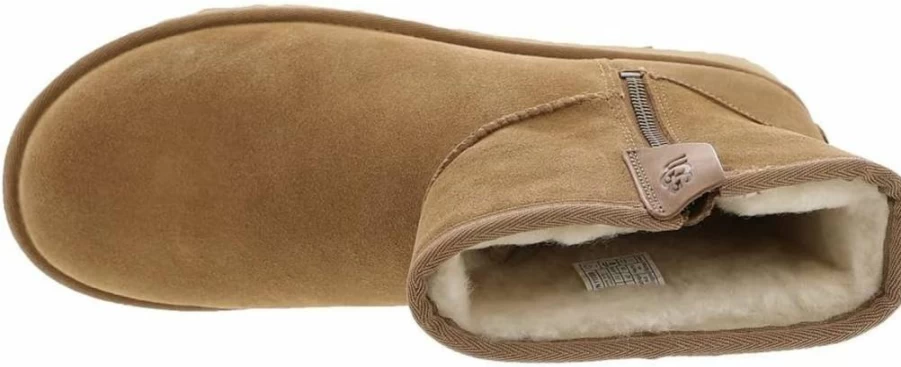 UGG Classic Mini Bailey Zip Boots for Women - Waterproof Winter Shearling Ankle Boots