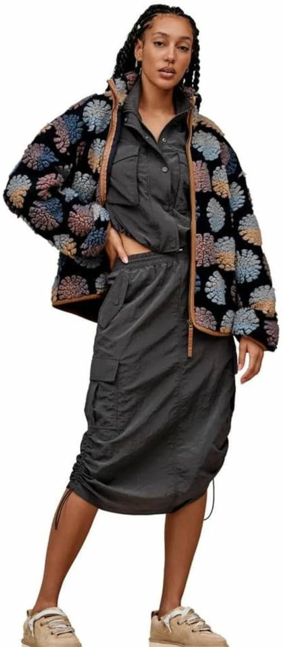 UGG Women's Marlene Uggfluff Jacket – Sun Collection, Cozy Fleece Outerwear