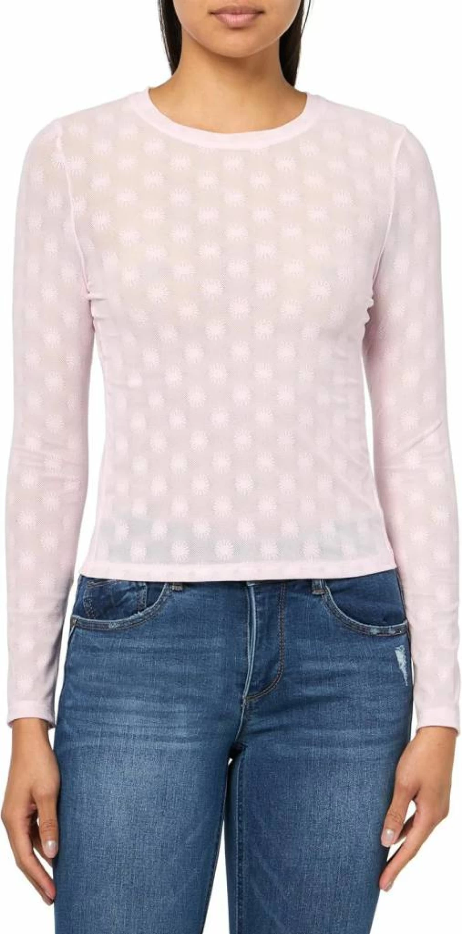 UGG Women's Taliah Long Sleeve Mesh Pullover Sweatshirt