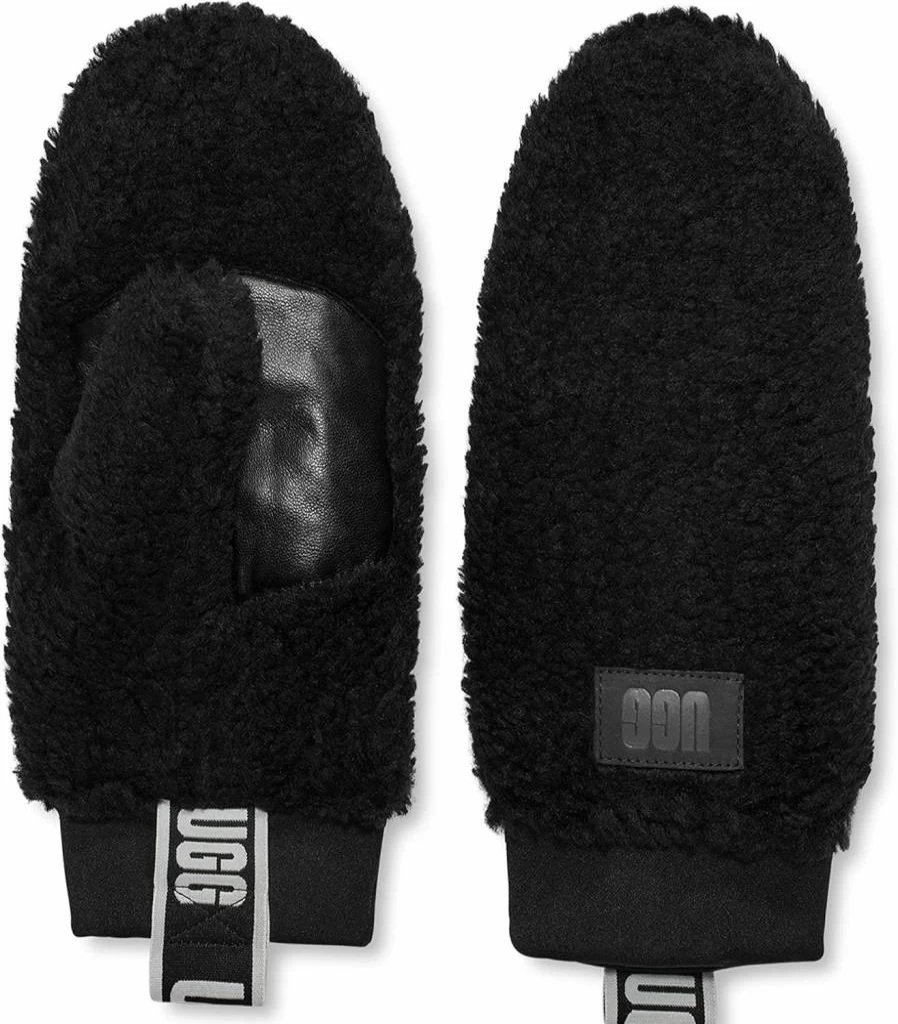 UGG Women's Sherpa-Lined Winter Mittens - Cozy Fleece Gloves for Cold Weather