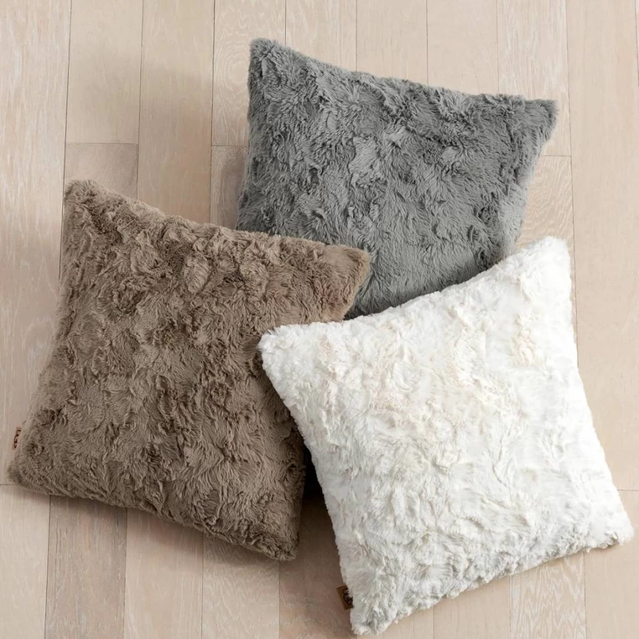 PENDLETON Adalee White Decorative Throw Pillow - Soft Wool Blend Cushion Cover for Sofa Bed