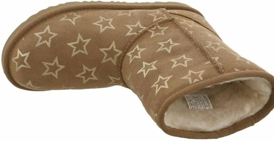 UGG Kids K Classic II Iridescent Stars Snow Boots | Unisex Children's Winter Fashion Boots