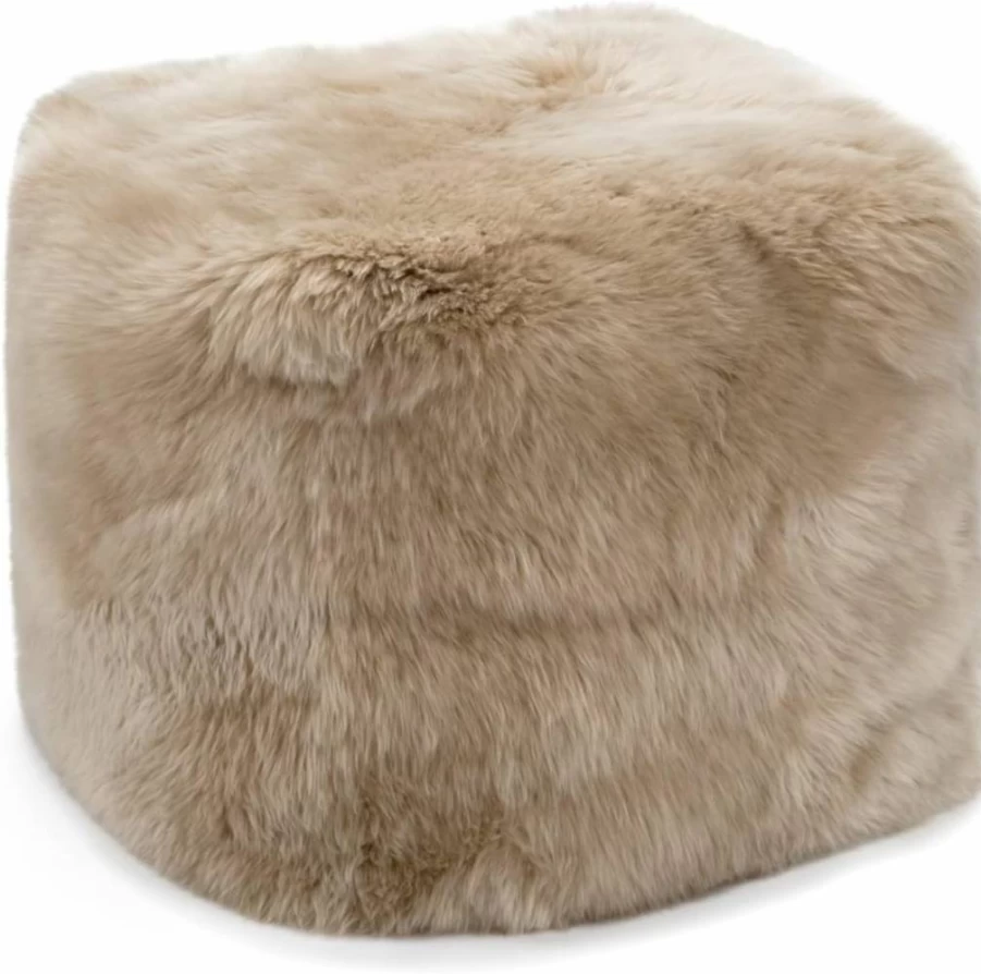 UGG Genuine Sheepskin Pillow - Sand Color, 1 Pack, Luxurious Comfort for Home & Decor