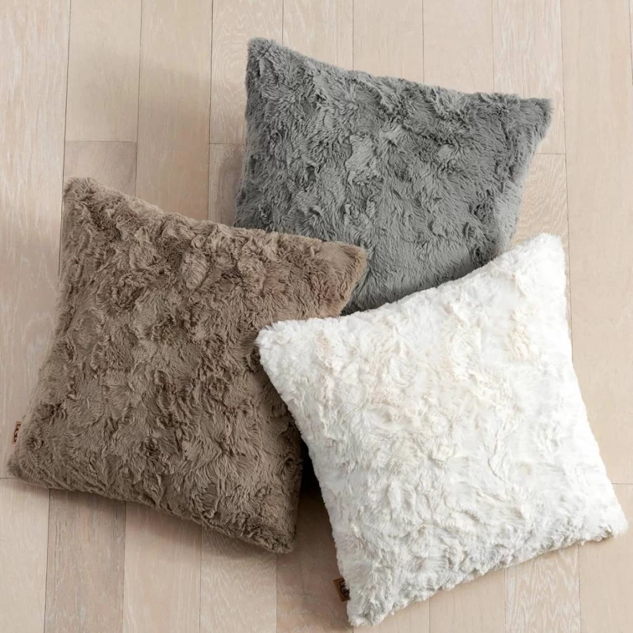 UGG Adalee Brown Decorative Throw Pillow - Cozy Plush Home Accent