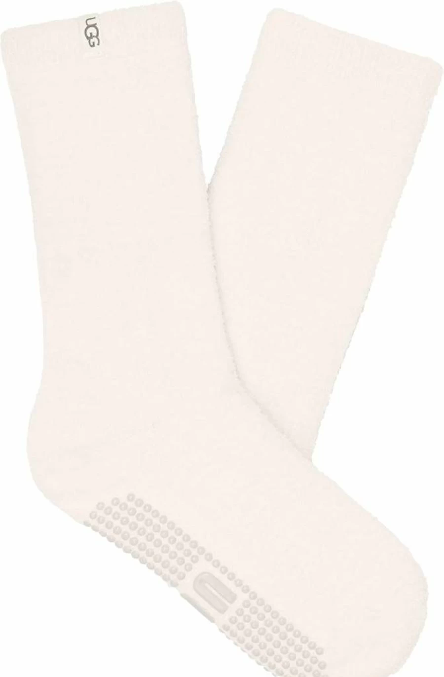 UGG Women's Paityn Cozy Gripper Crew Slippers - Warm Fleece Lined Indoor/Outdoor Slip-On Shoes