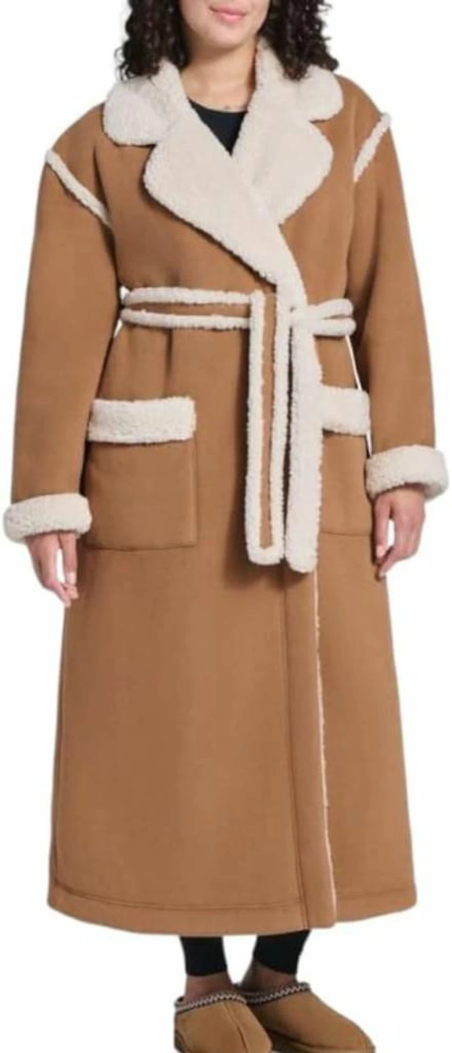 UGG Women's Classic Robe - Cozy Fleece Bathrobe for Lounge & Comfort