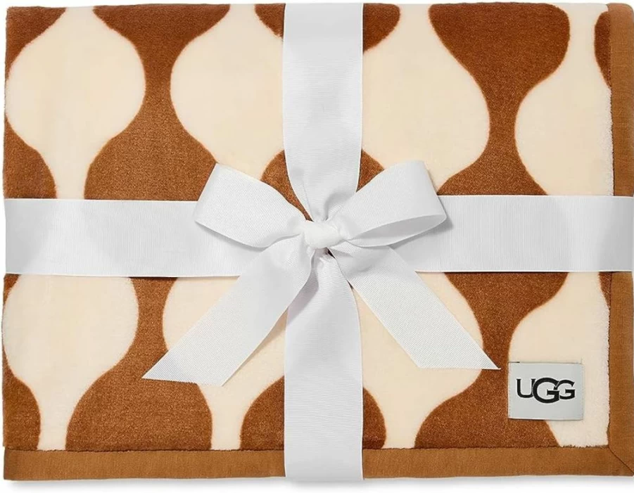 UGG Unisex-Adult Duffield Throw II Blanket - Stormy Grey, Soft & Cozy, Premium Quality