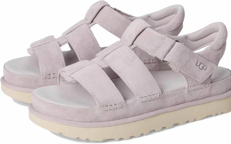 UGG Women's Goldenstar Strap Sandal - Comfortable Leather Slide Sandals for Women