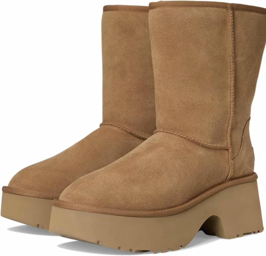 UGG Women's Classic Short New Heights Fashion Boots - Waterproof Winter Boots for Women