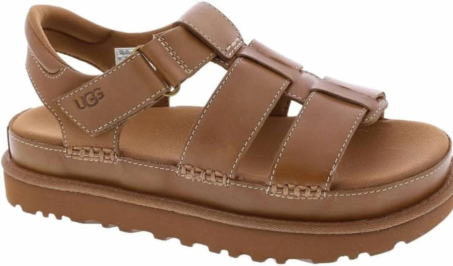 UGG Women's Goldenstar Leather Sandals with Adjustable Strap