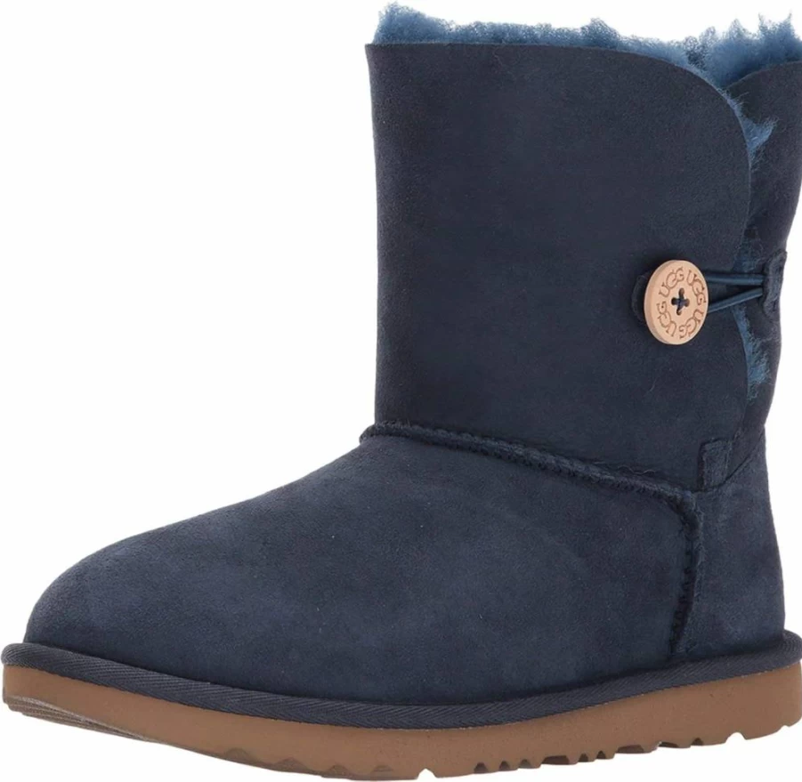 UGG Kids' Bailey Button II Boots | Winter Snow Boots for Boys & Girls | Waterproof & Warm