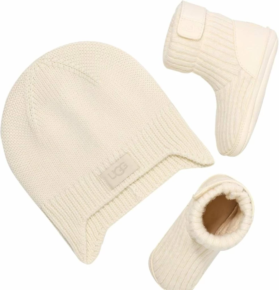 UGG Baby Boys Skylar Beanie and Slipper Gift Set - Cozy Winter Accessories