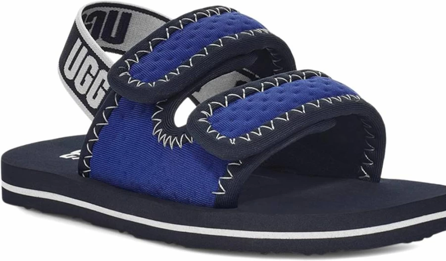 UGG Unisex Baby Lennon Slingback Sandals - Comfortable Flat Summer Shoes for Toddlers