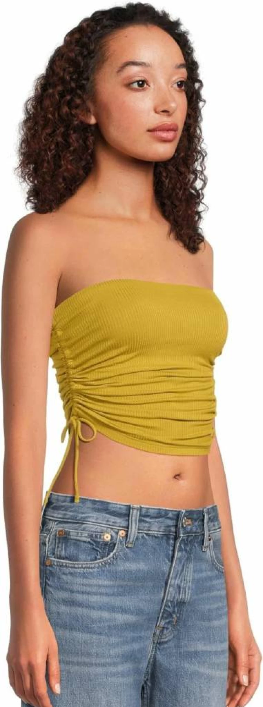 UGG Women's Emilia Bandeau Top Ribbed Knit Crop Tank Top