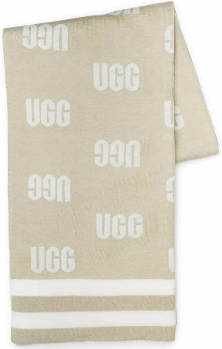 UGG Women's Logo Knit Ruana Wrap - Cozy Cable Knit Cardigan Shawl