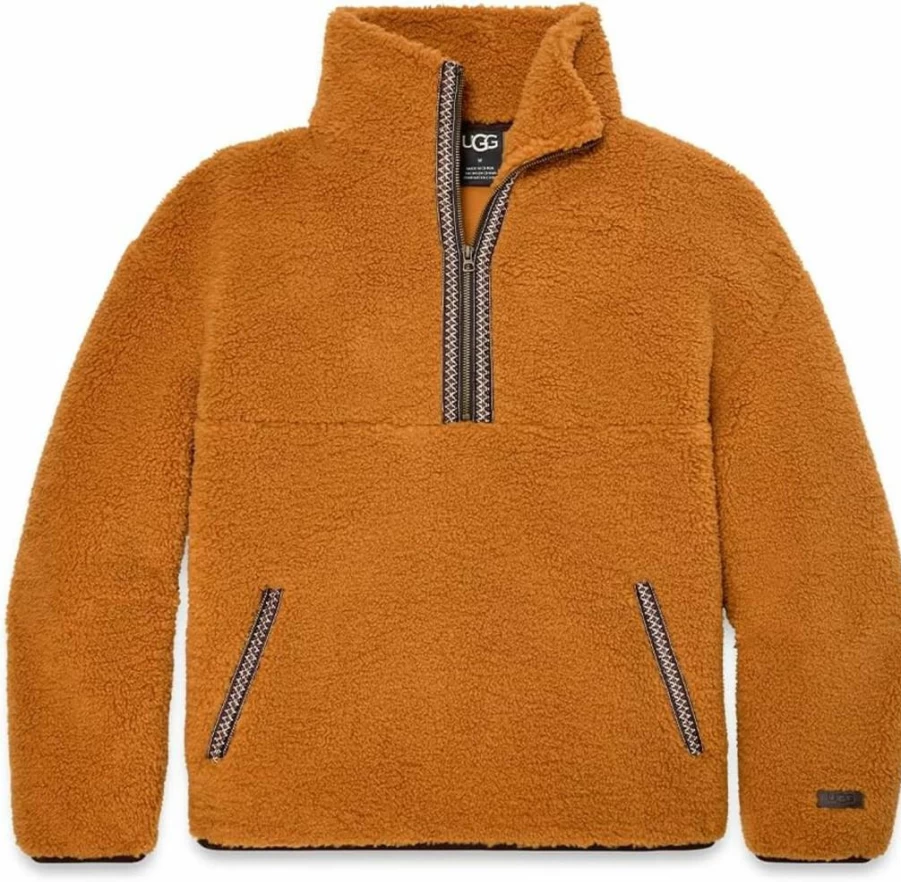 UGG Men's Tasman Slipper UGGfluff Half-Zip Fleece Lined Indoor Outdoor Shoes