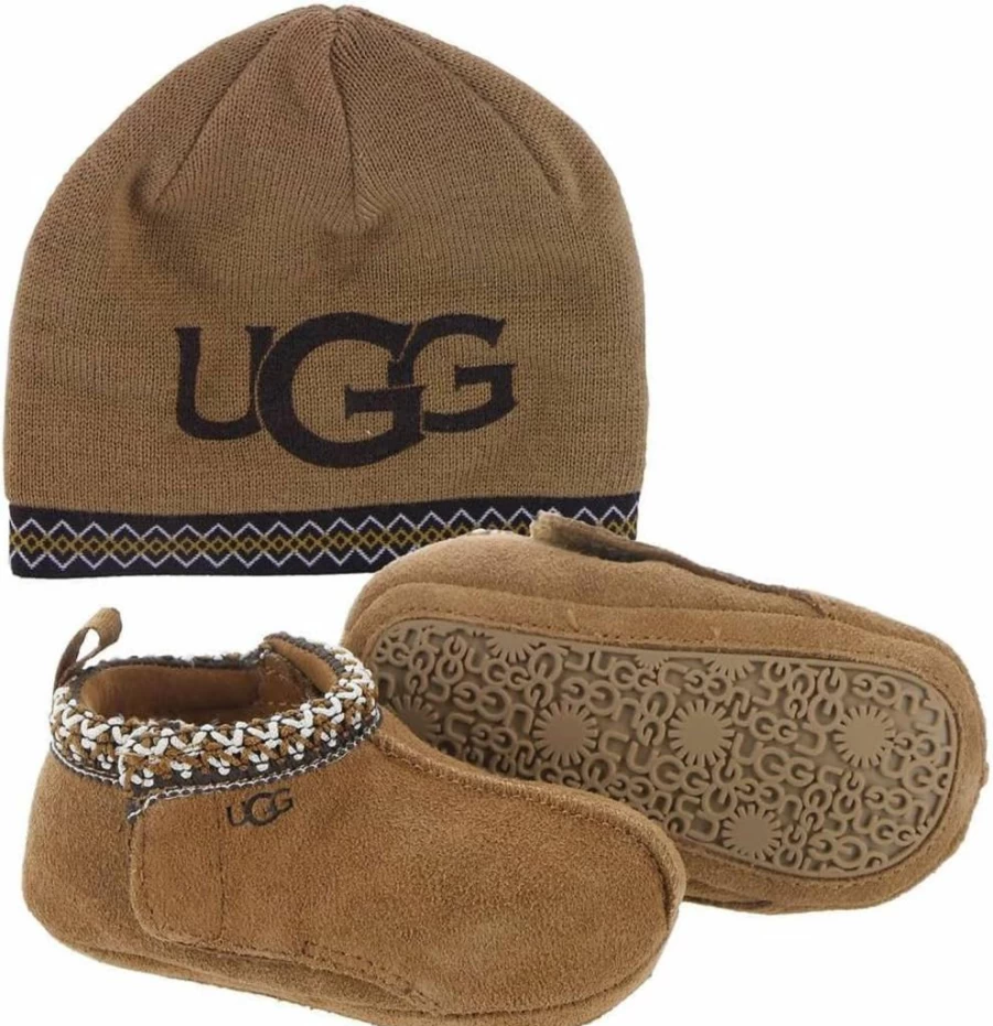 UGG Unisex Baby Tasman Slipper Booties - Cozy Fleece-Lined Booties for Infants & Toddlers
