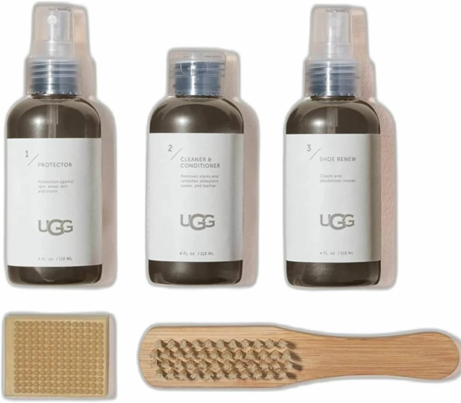 UGG Original Boot Care Kit Set - Natural Shoe Cleaner & Protector, One Size, for Suede & Leather Maintenance