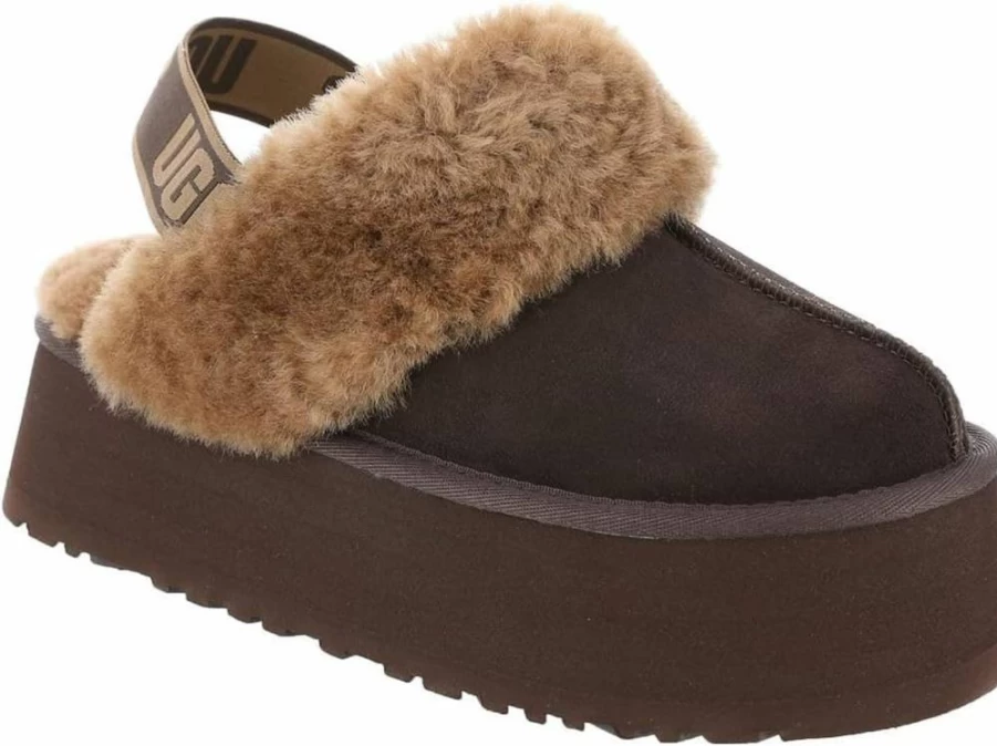 UGG Women's Funkette Slippers - Cozy Indoor/Outdoor House Shoes with Plush Fleece Lining