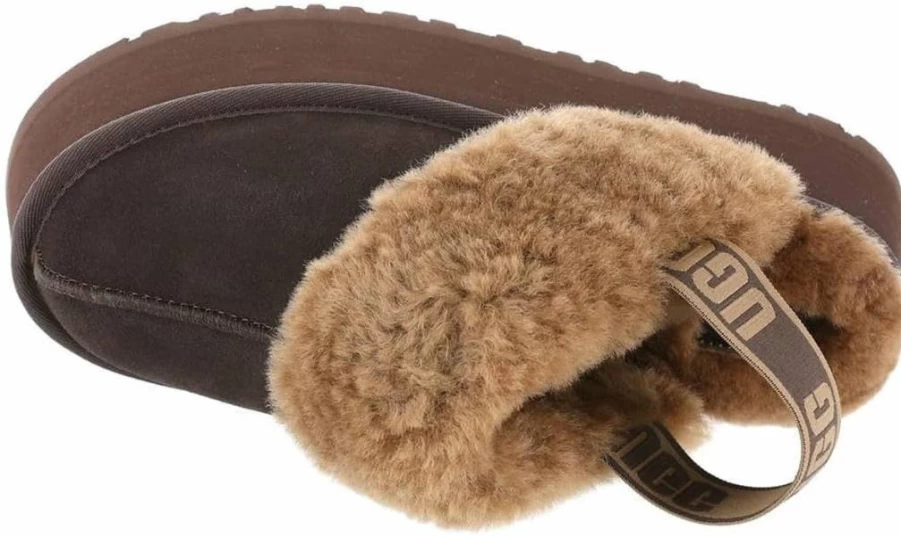 UGG Women's Funkette Slippers - Cozy Indoor/Outdoor House Shoes with Plush Fleece Lining