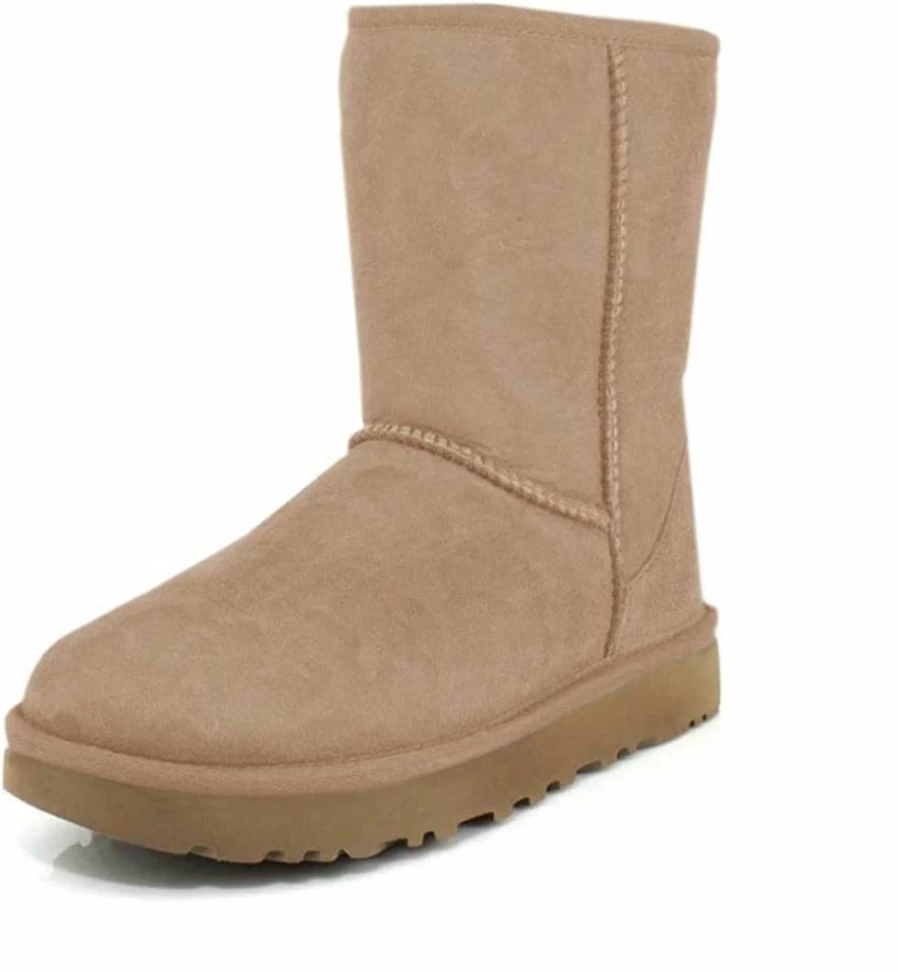 UGG Classic Short II Boots for Women - Black Size 6 | Genuine Shearling Winter Boots