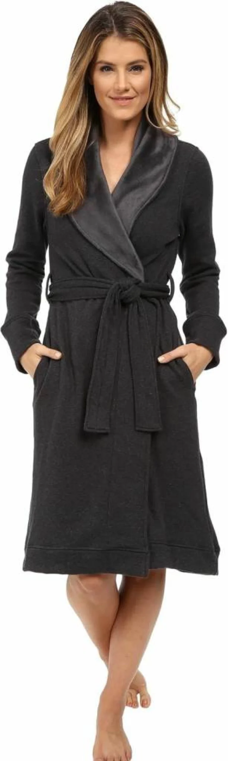 UGG Women's Duffield Robe - Cozy Fleece Bathrobe with Pockets, Soft Loungewear for Comfort