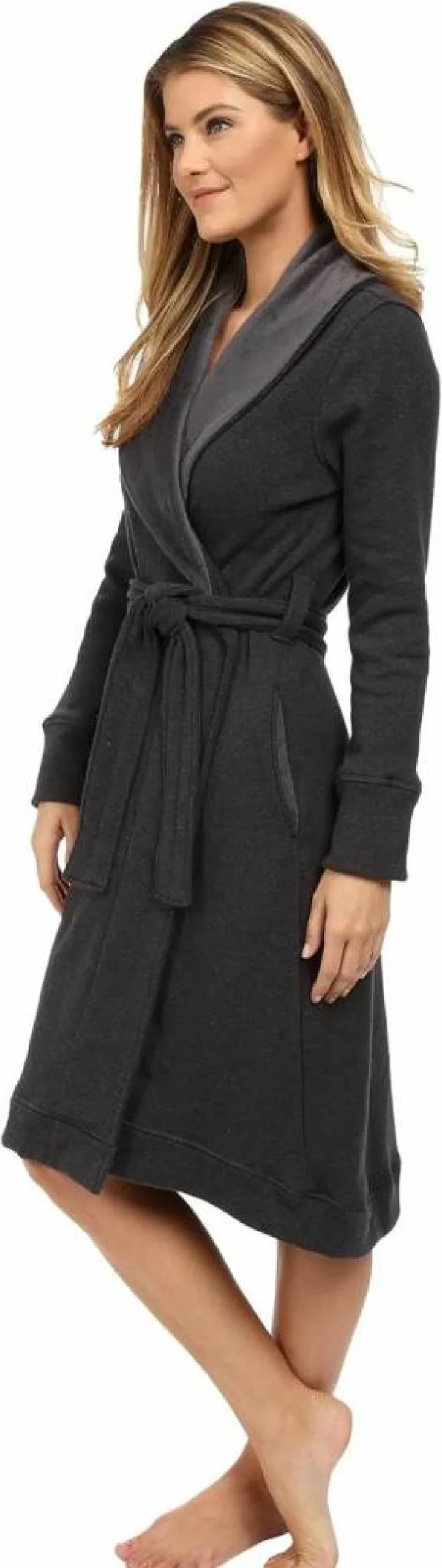 UGG Women's Duffield Robe - Cozy Fleece Bathrobe with Pockets, Soft Loungewear for Comfort