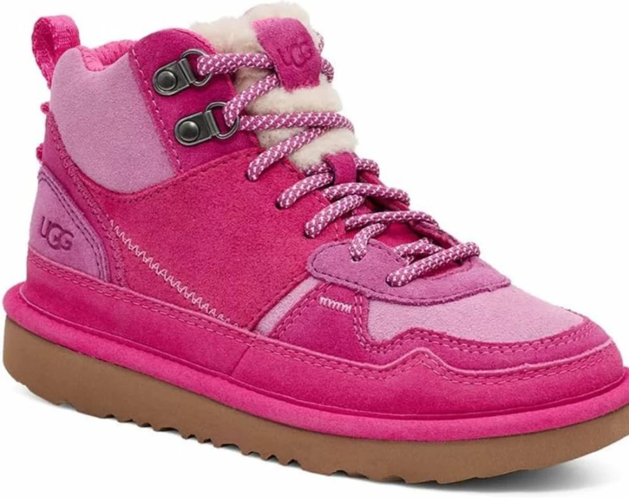 UGG Kids K Highland Hi Heritage Sneakers for Boys and Girls - Unisex Children's Casual Shoes