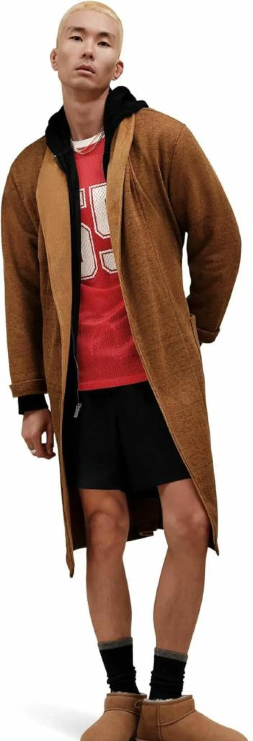UGG Men's Robinson Plush Fleece Robe - Cozy Winter Bathrobe for Men