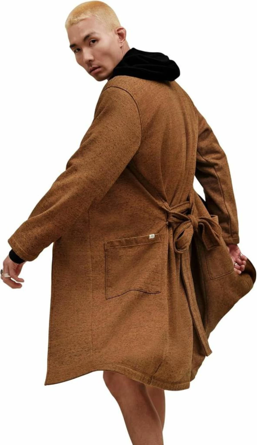 UGG Men's Robinson Plush Fleece Robe - Cozy Winter Bathrobe for Men