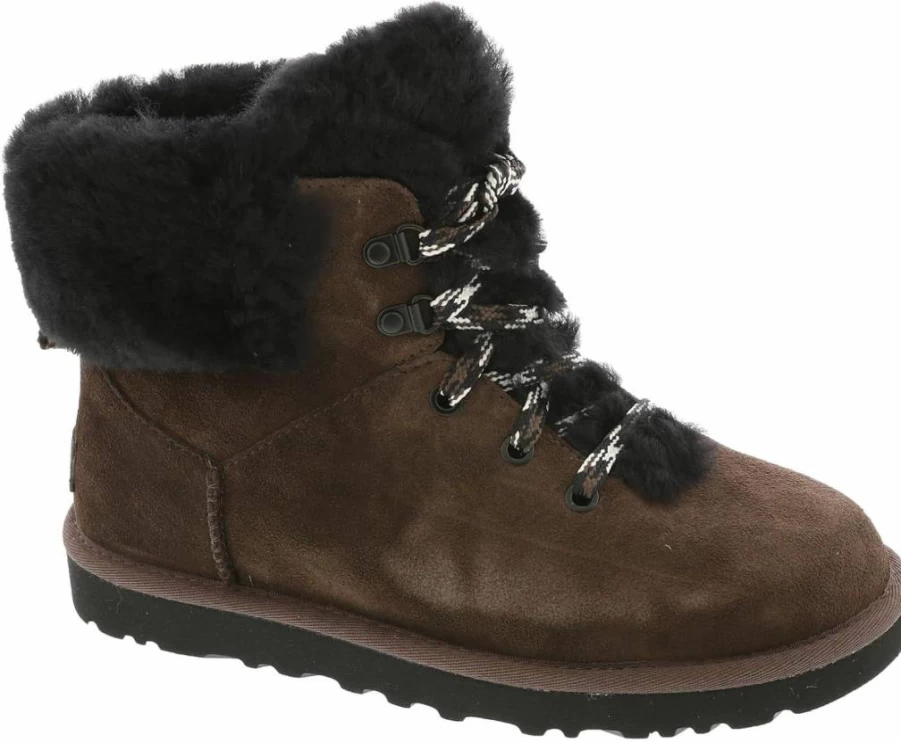 UGG Women's Classic Mini Alpine Lace-Up Winter Boots