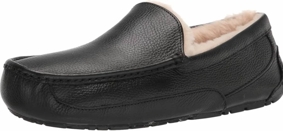 UGG Men's Ascot Slippers - Genuine Sheepskin Indoor/Outdoor House Shoes