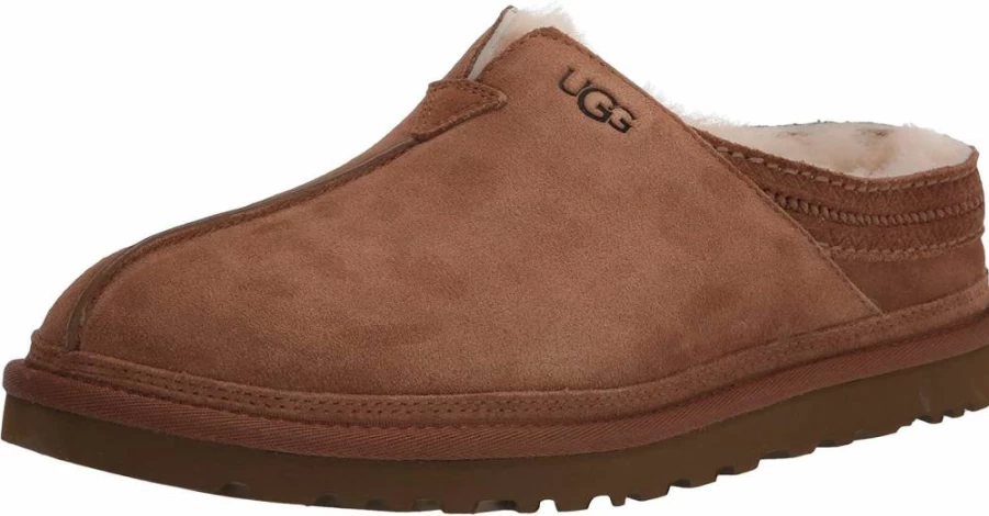 UGG Men's Neuman Slippers - Comfortable Indoor/Outdoor House Shoes for Men
