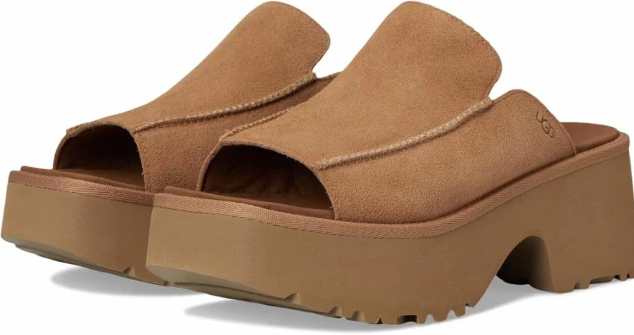 UGG Women's New Heights Slide Sandal - Comfortable Slide Sandals for Women