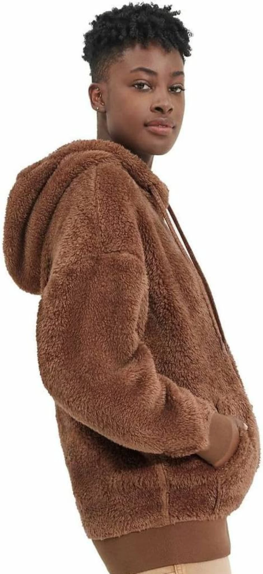 UGG Women's Loyra Sherpa Hoodie - Cozy Fleece Pullover with Hood