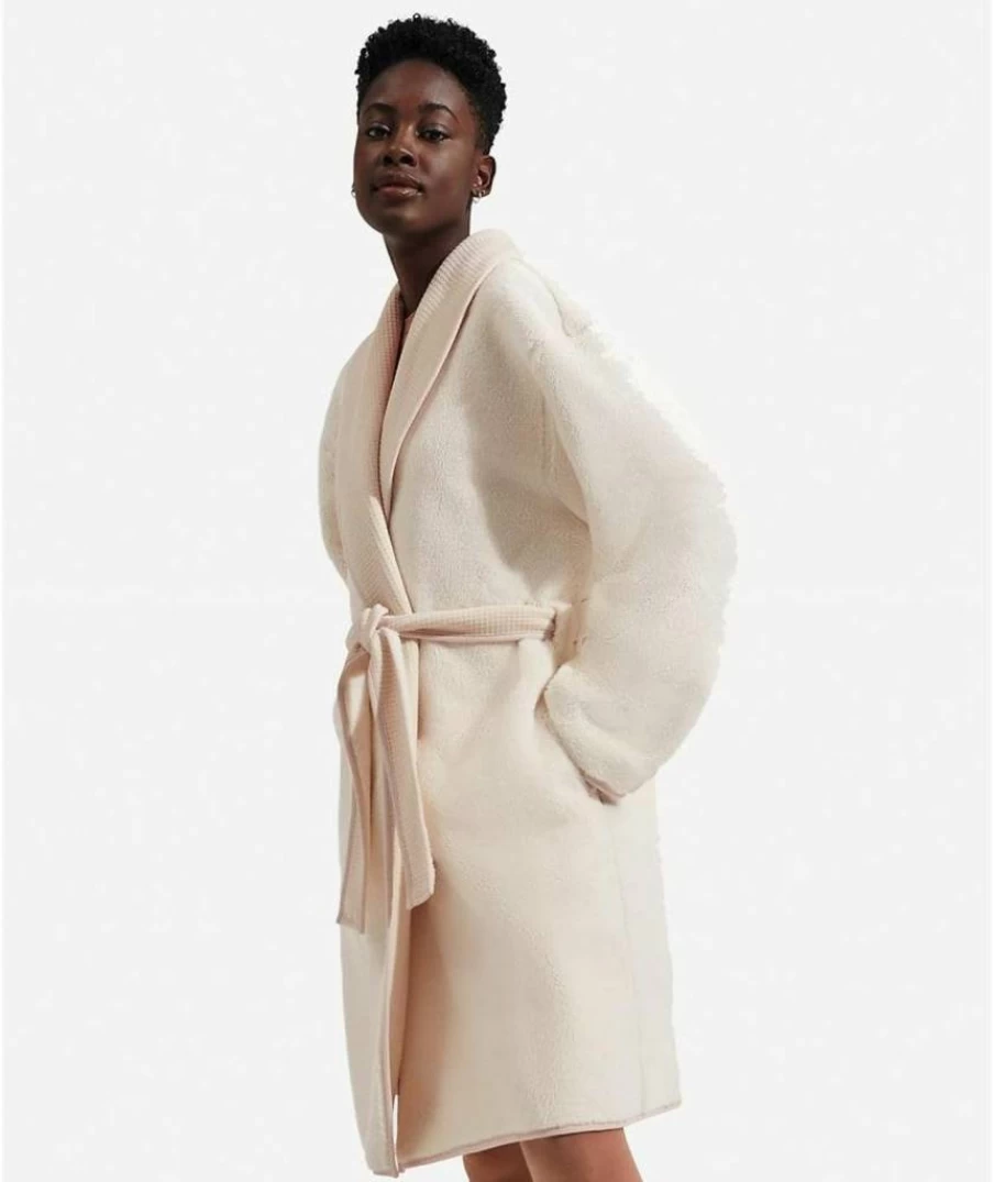 UGG Anabella Reversible Women's Robe - Cozy Plush Fleece Bathrobe