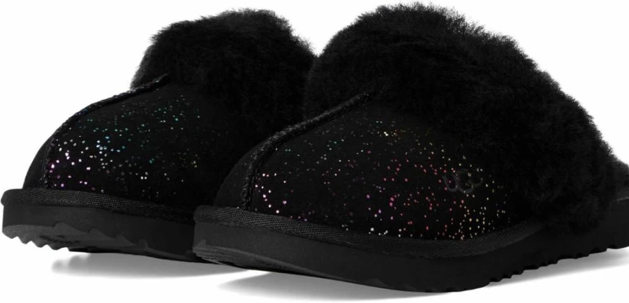 UGG K Cozy II Shimmer Sky Slippers for Girls - Sparkling Comfort & Warmth
