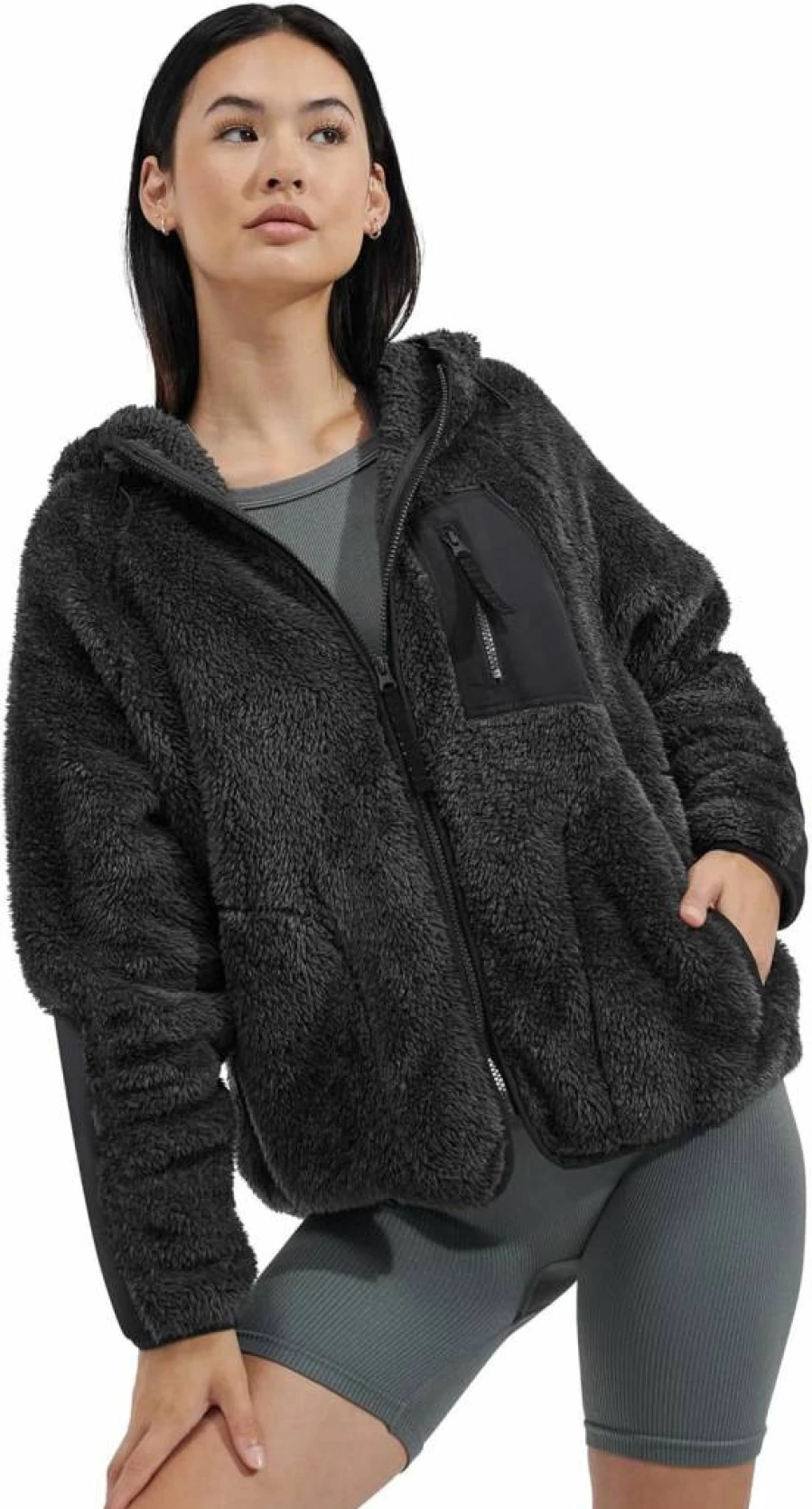 UGG Women's Ruthie Zip-Up Hoodie with UGGfluff Fleece Lining